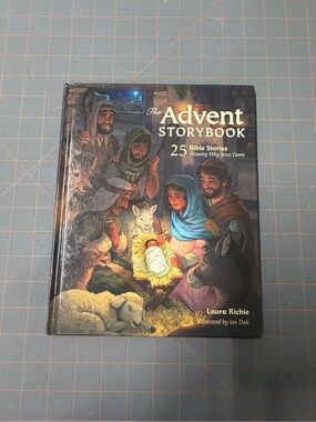 The Advent Storybook by - Blue Illustrated Hardcover